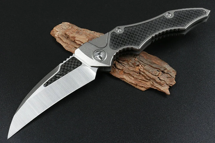 Harga Pisau Lipat Serbaguna Luar Ruangan EDC Pisau Militer Aluminium + Pegangan Serat Karbon Bushcraft Survival Hunting Camp Pisau Cakar