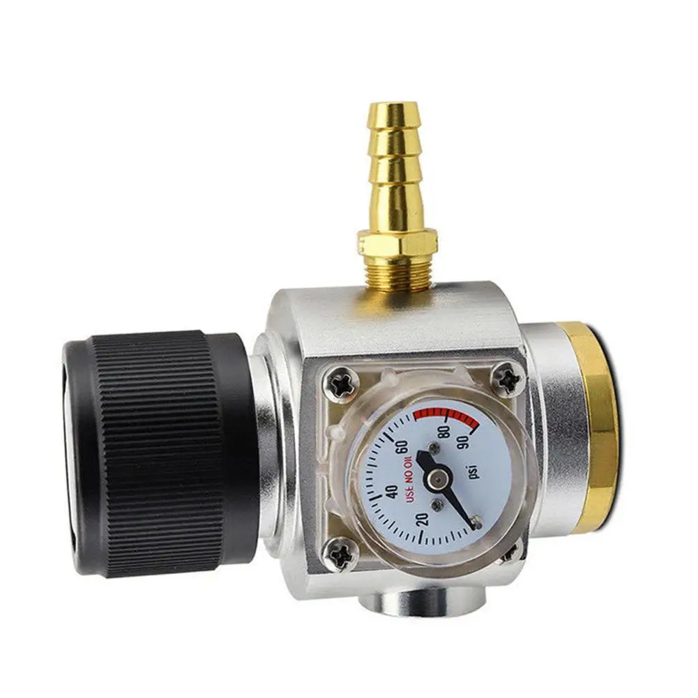 

TR21x4 Thread Pressure Valve Gauge Corny Keg Regulator Kit Set for Sodastream