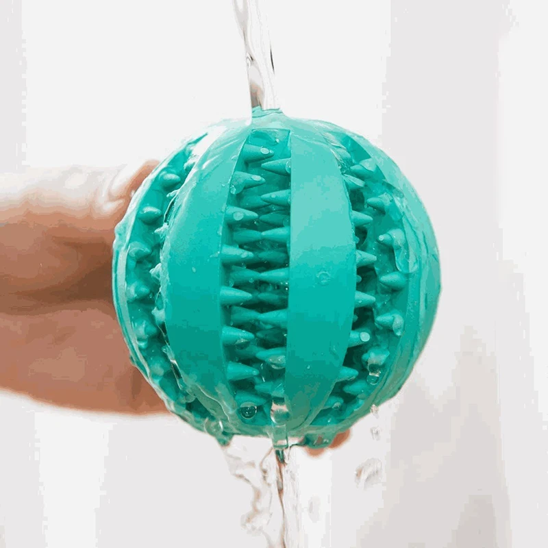 Горячие товары для домашних животных игрушки собаки мяч жевательный зуб чистая