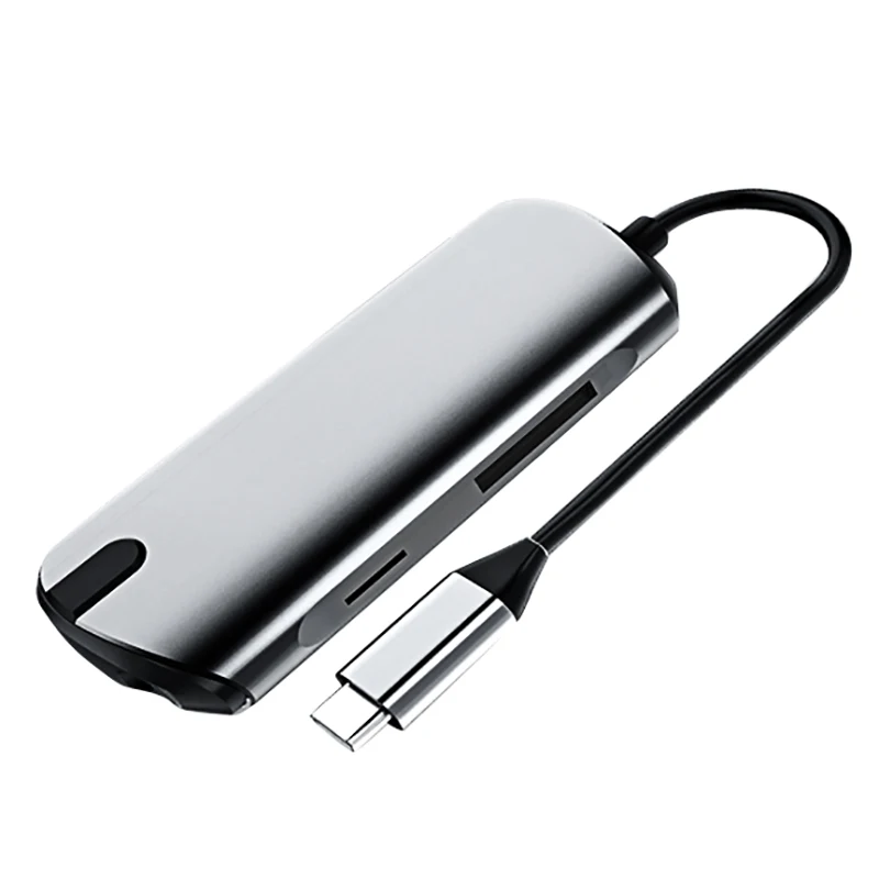 8 в 1 USB концентратор для передачи данных типа C с портовым SD/TF/USB 3 0 HDMI ридер Type PD