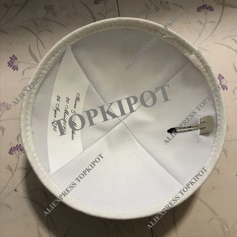 Льняные KIPPAS цвета слоновой кости с вышитым логотипом