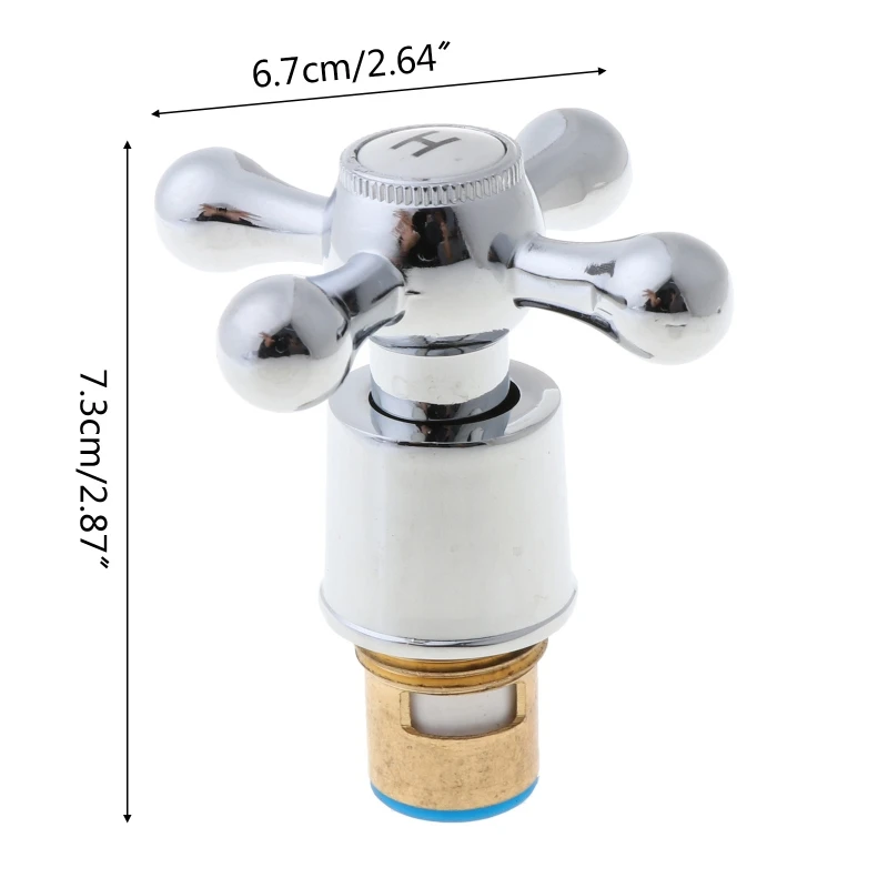 

1Set Copper Cross Handle Bath Sink Faucet Handle for Kitchen Bathroom Accessory