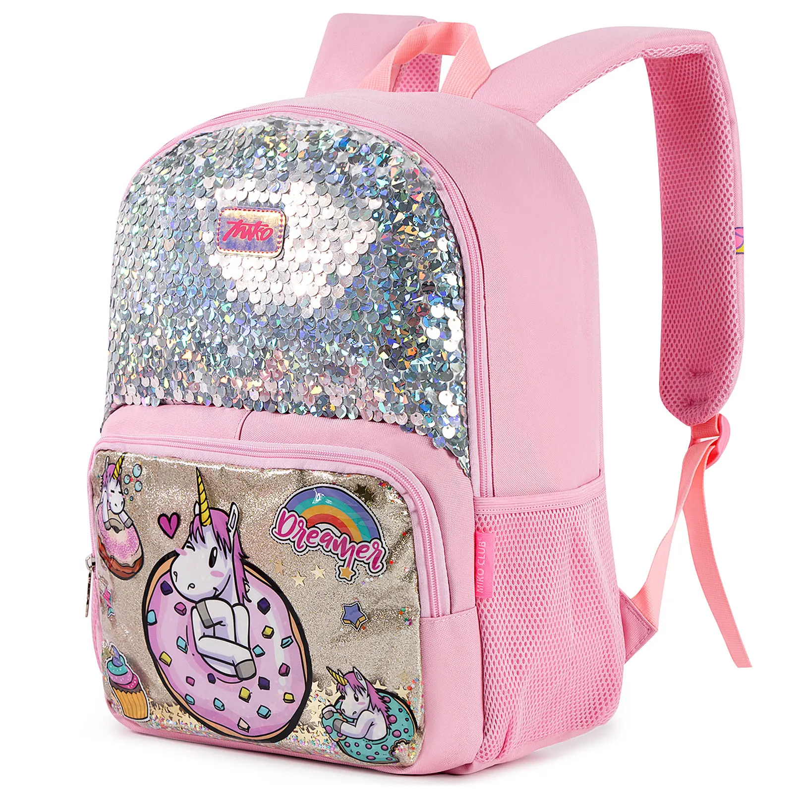 Unicorn Glitter Sequins Kawaii Bookbag Cute Satchel Bag School Anime Backpack for Girls Laptop Bag Kids Children Primary Bag
