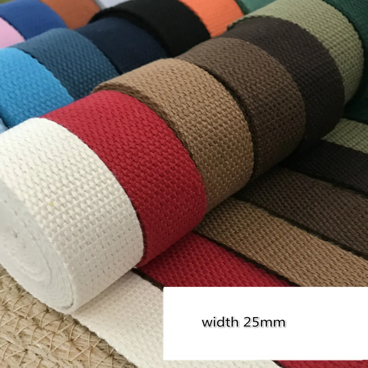 Фабрика Цена парусиновая лента Полиэфирная хлопчатобумажная тканая ремешок