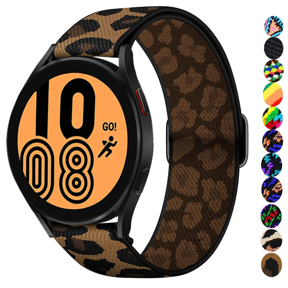 

20mm/22mm strap For Samsung Galaxy watch 4/Classic 3/Active 2/46mm/42mm Adjustable Nylon bracelet Huawei GT/2/2E/Pro band