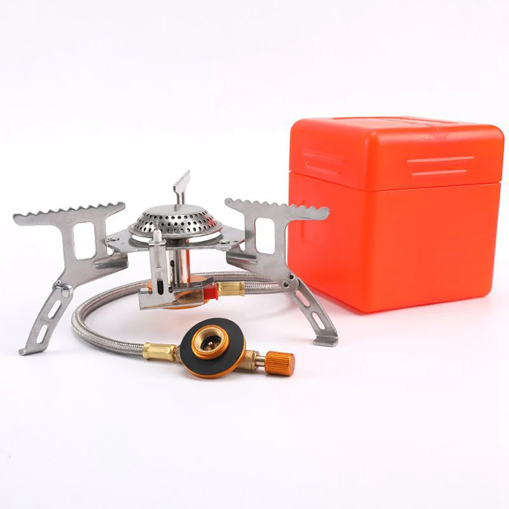 

Outdoor Gas Cooker Stove For Camping Burner Folding Electronic Stove Hiking Accessories Portable Foldable Split Stoves 3000W