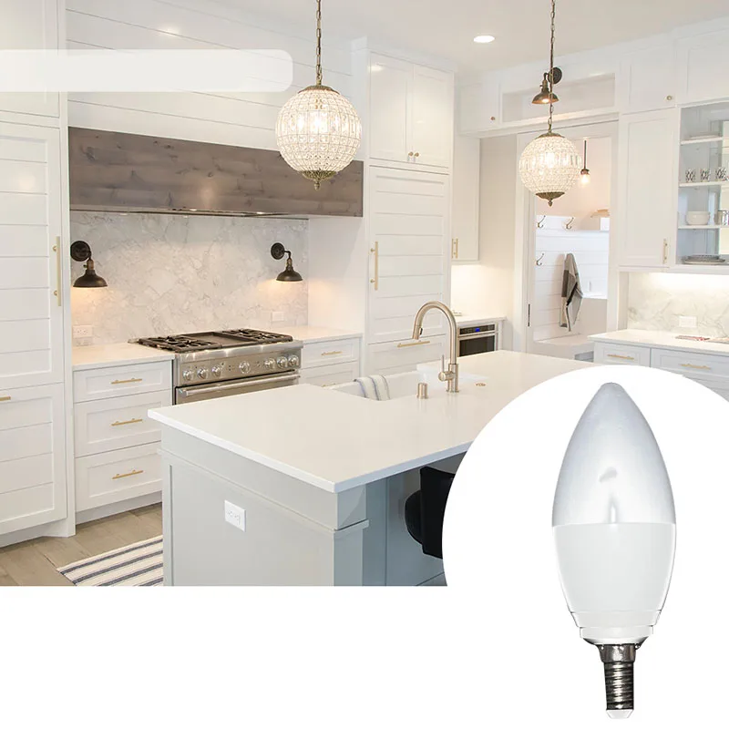 

E14 LED Smart Candle Bulb WiFi Color Changing LED Bulbs Smart Chandelier Lighting for Alexa Google Home