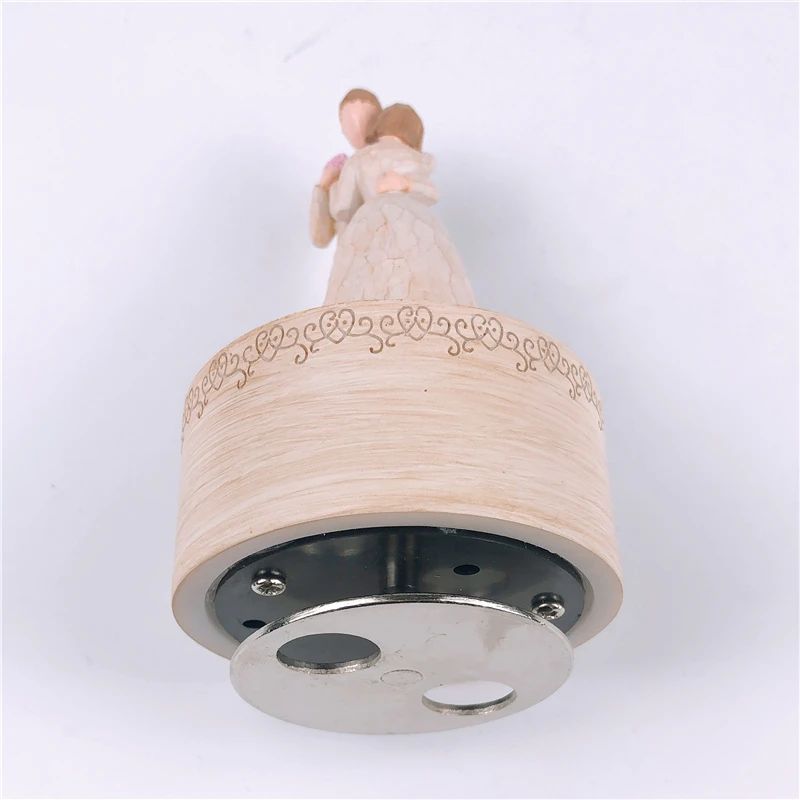 Новая Скандинавская каучуковая музыкальная шкатулка для влюбленных из дерева