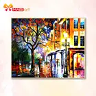 вышивка крестом наборы рукоделие, наборы для рукоделия 11CT, водорастворимые картины из холста, 14CT, заколдованные night-NCMS067