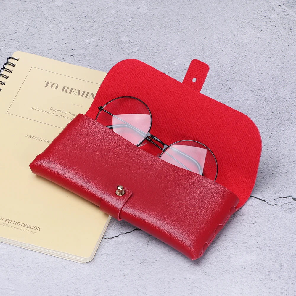 Чехол для очков мужской/женский из ПУ кожи модный портативный магнитный складной