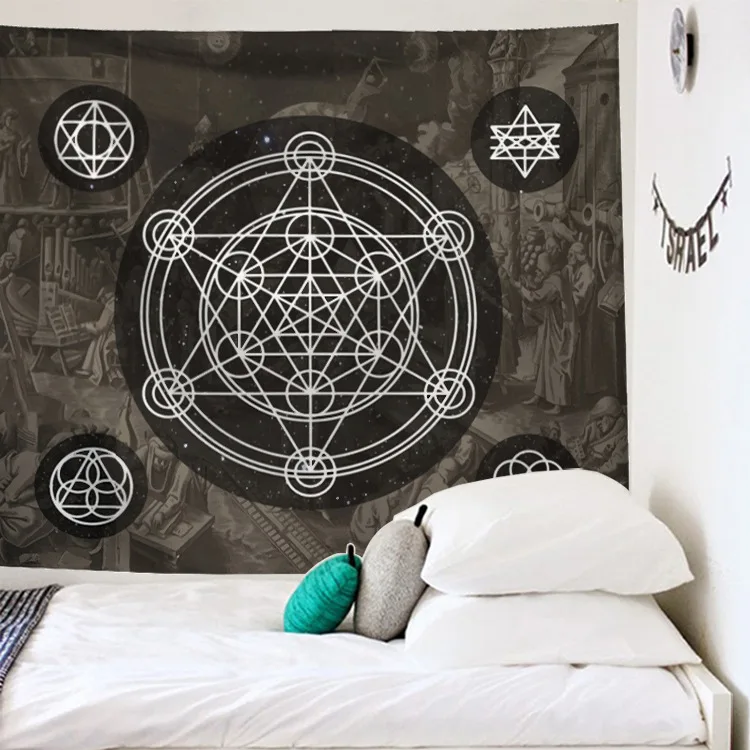 Tapestry Wall Hanging Sun Moon Tarot Carpet Psychedelic Tapiz Witchcraft Cloth India Mandala Tapestries | Дом и сад
