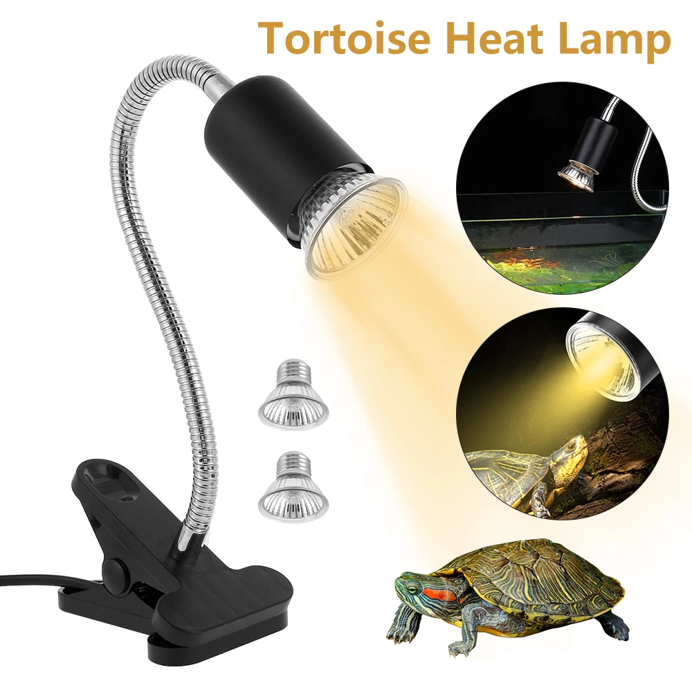 

Reptile Heat Lamp Uvb Basking Light Bulb Holder 35/50w Clip-on Aquarium Amphibians Turtle Tortoise Spider Lizard Frog Hedgehog