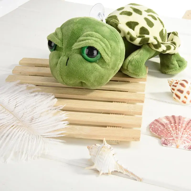 

Kawaii Cute Cartoon Tortoise Stuffed Plush Animals Big For Children Eyes Baby Parent-child Gifts Toys Kids Toys