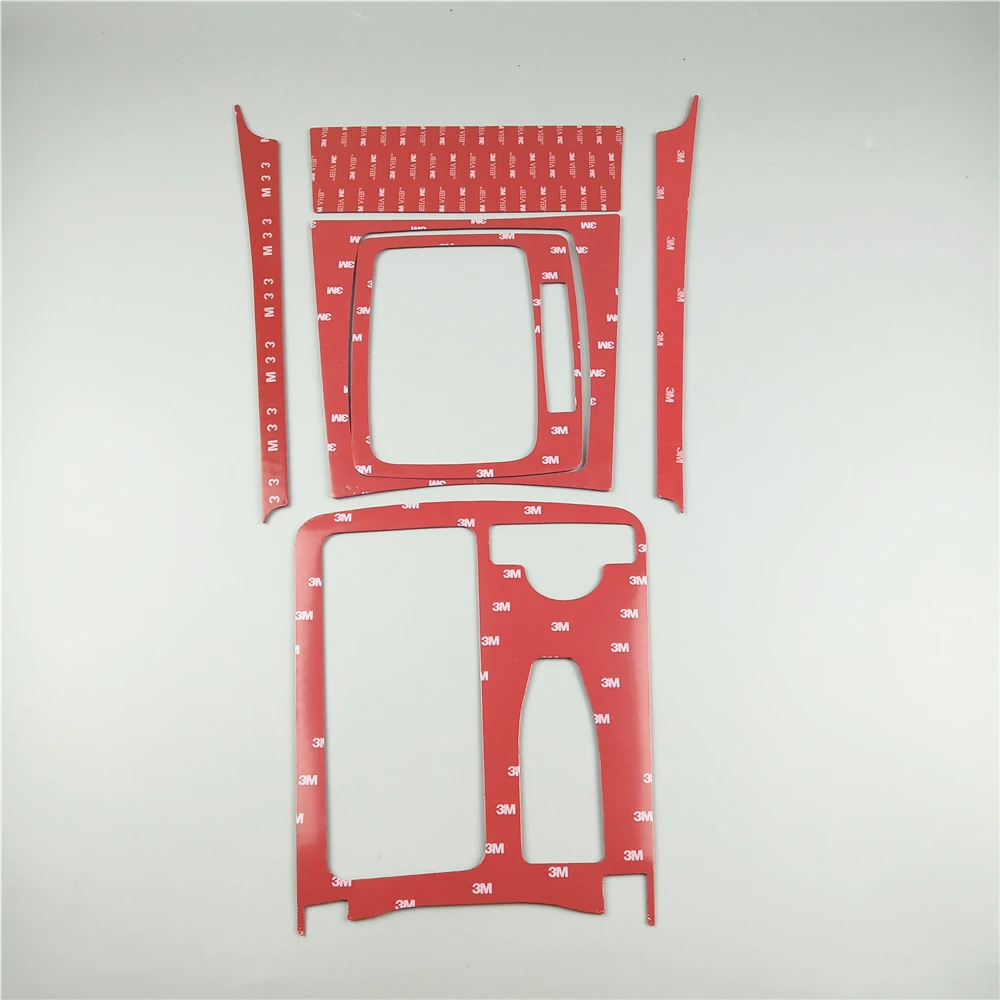 

Carbon Fiber Sticker Car Center Console Gear Shift Panel Cover Trim For Mercedes Benz C Class W204 2007-13 Water Cup Frame Decor