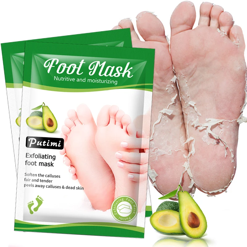 1 пара отшелушивающих масок для ног отшелушивающая маска авокадо отбеливающие