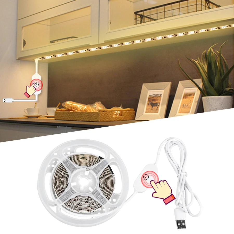 Фонари с датчиком движения рук 5 В USB для шкафа Kithcen Ночной светильник сенсорный