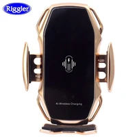 two point smart induction wireless charger car mount 10w fast charge holder for samusng s101098 note9 iphone xs xr xs max qi