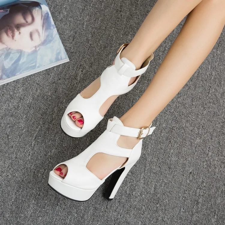 Большой размер 19 Босоножки на высоком каблуке Женская обувь Женские летние