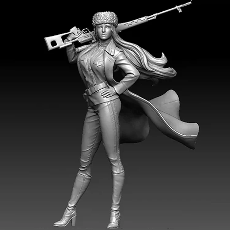 

1/35 Resin Model figure GK Lucy Russian Sniper Unassembled and unpainted kit