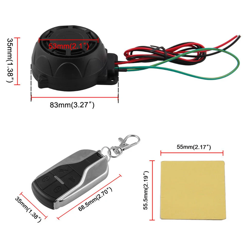 Сигнализация Противоугонная универсальная для мотоцикла велосипеда автомобиля