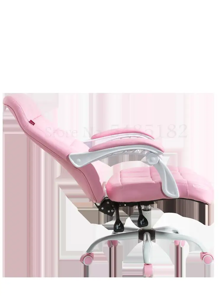 Компьютерный стул игровой для девочек розовое Сетчатое красное кресло с