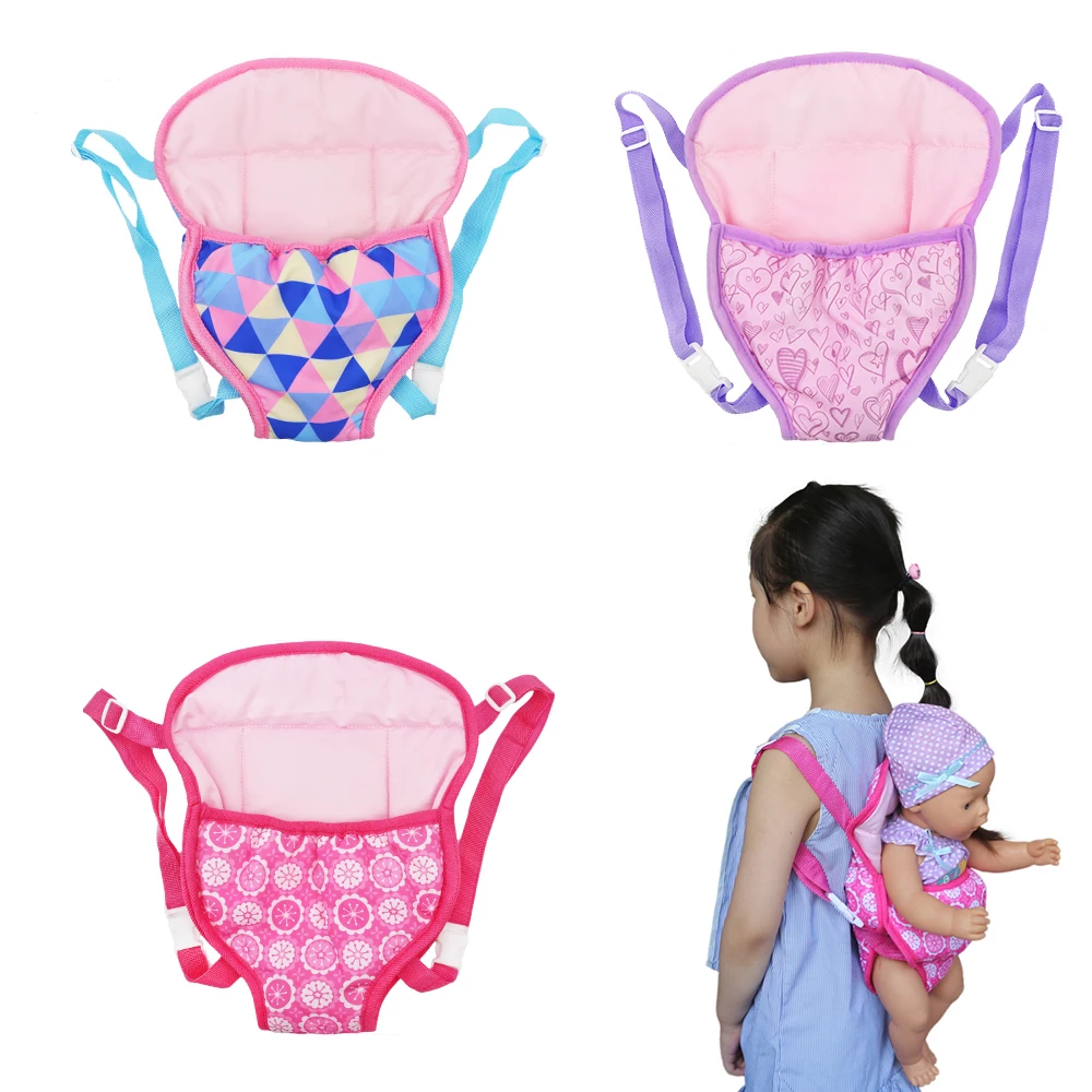 

Doll Carrier Outdoors Backpack For Carrying Newborn Baby 43cm Zapf Doll, 18 Inch American-Girl Dolls Accessories Outgoing Bag