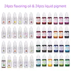 Натуральное ароматическое масло и жидкий пигмент для блеска для губ, 48 шт.лот