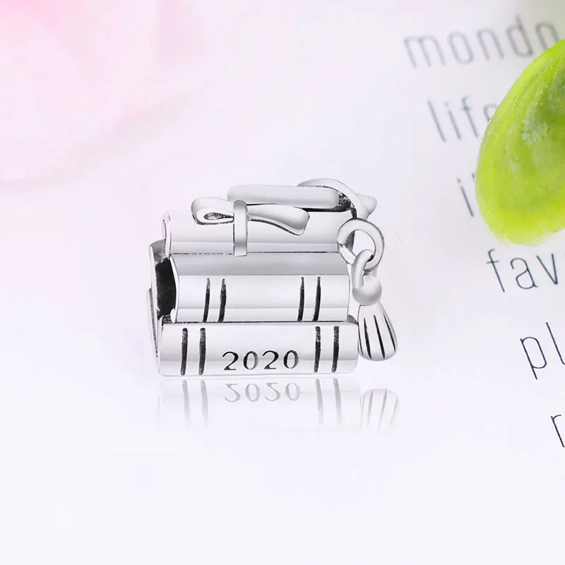 Книга для выпускного из серебра 2020 пробы бусина шляпы мотарда подходящая под