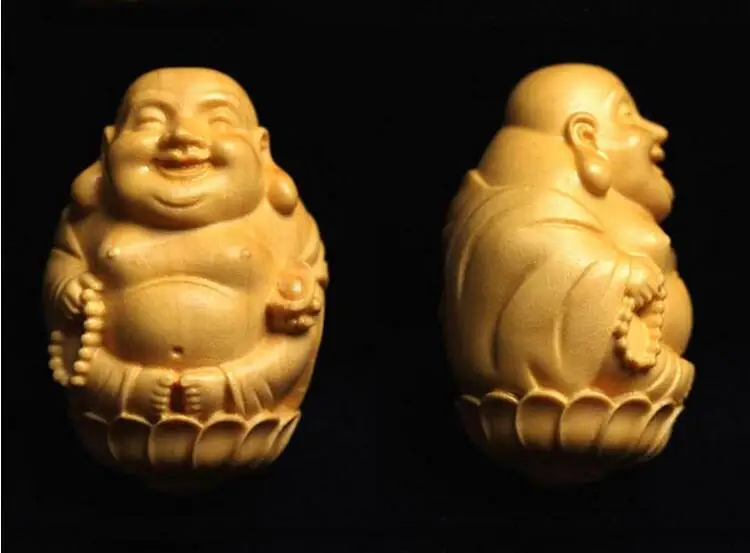 Резные украшения из натурального бокса Будда Лотос матрея аксессуары сделай сам