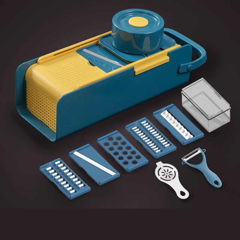 

Vegetable Cutter Household Shredded Potato Shredder Multifunctional Peeling Shredded Kitchen Supplies DFDS889