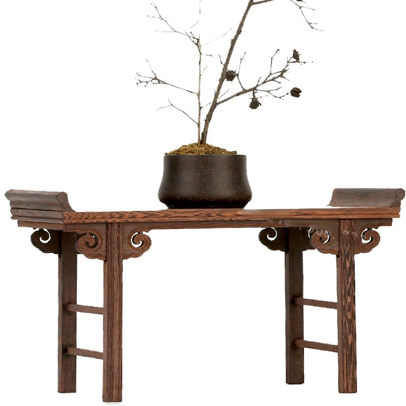 Недорогой Китайский низкий чайный столик из красного дерева Маленькая