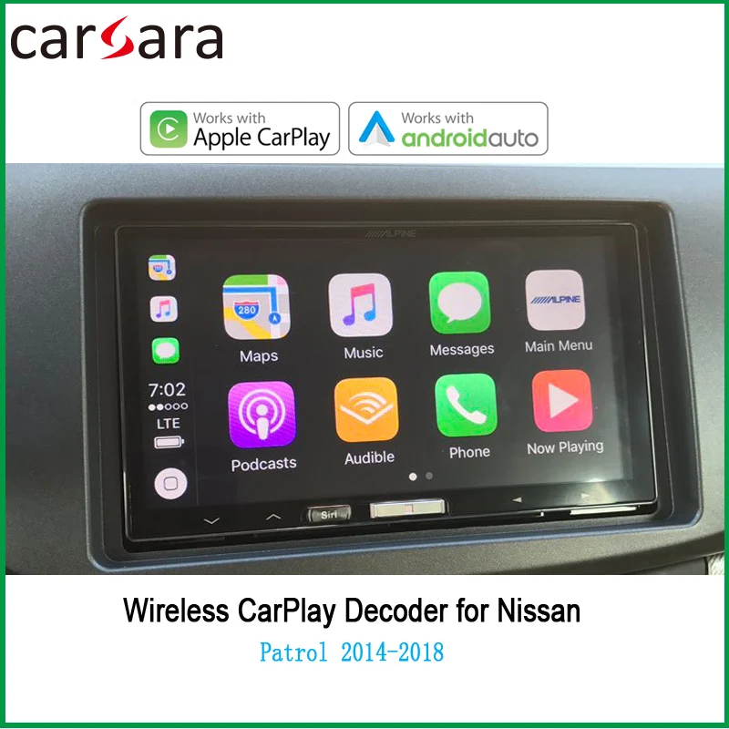 Günstig AndroidAuto Drahtlose CarPlay Kompatibel WithNissan Patrol AirPlay Phonelink Box Auto Eelectronic GPS