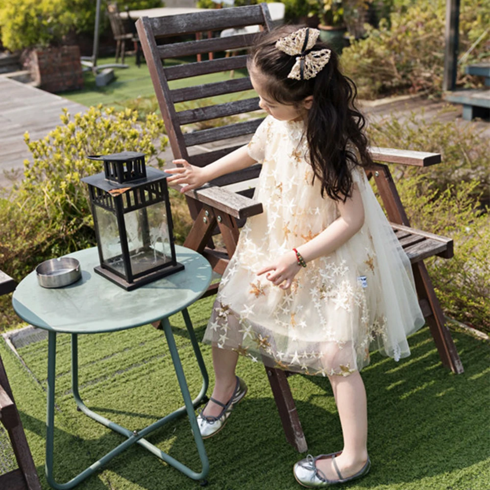 

Baby Girl Dresses Party And Wedding Party Dress Kids Girl Clothes Stars Gauze Princess Skirt Summer Dress 2021New A-Line Skirt