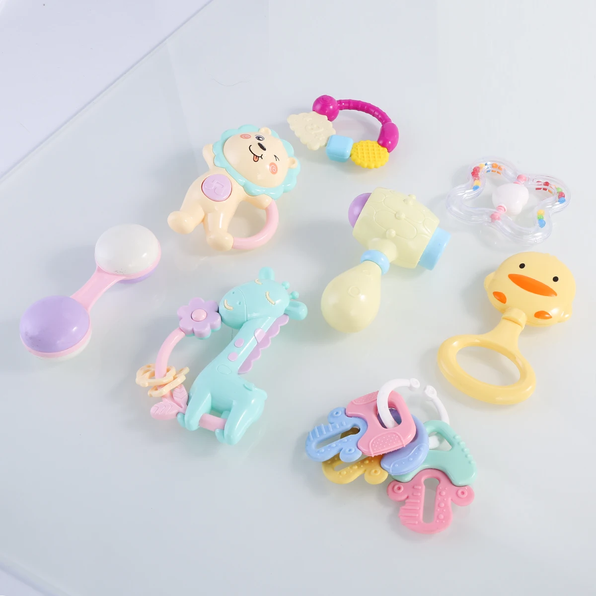 

Free shipping 2019 Baby Kids Cartoon Animal Handbell Sound Toy Hand Bells Rattles Stroller Toy Newborn Baby Toy Gifts