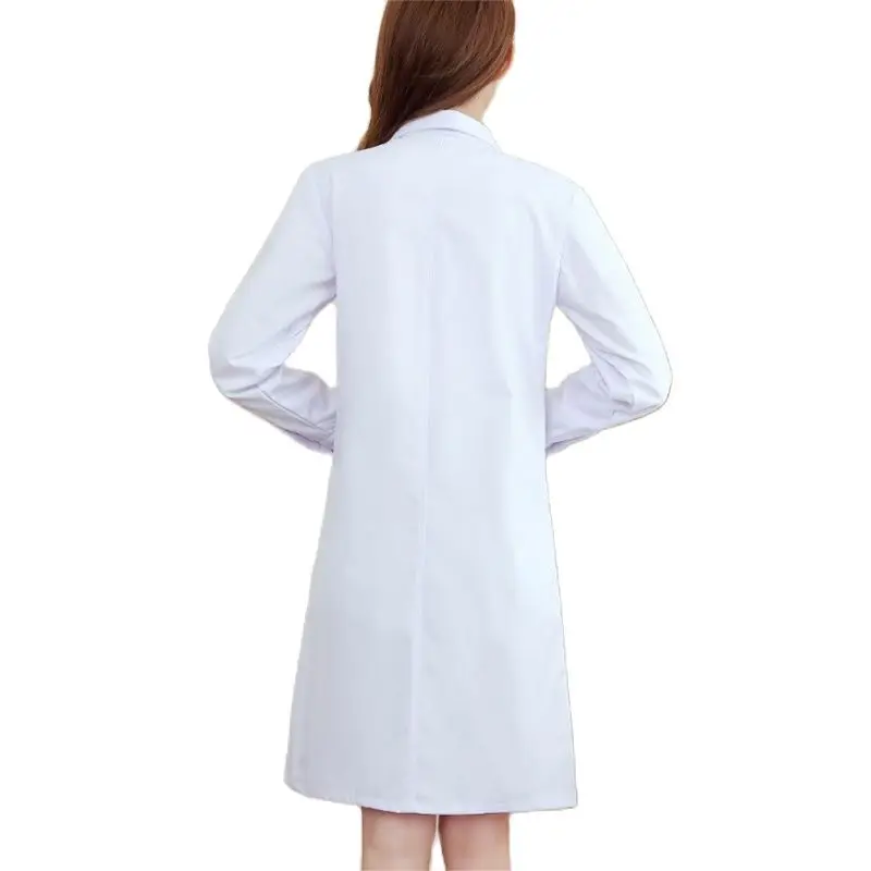Одежда для медсестер и врачей мужчин женщин длинное пальто лаборатории