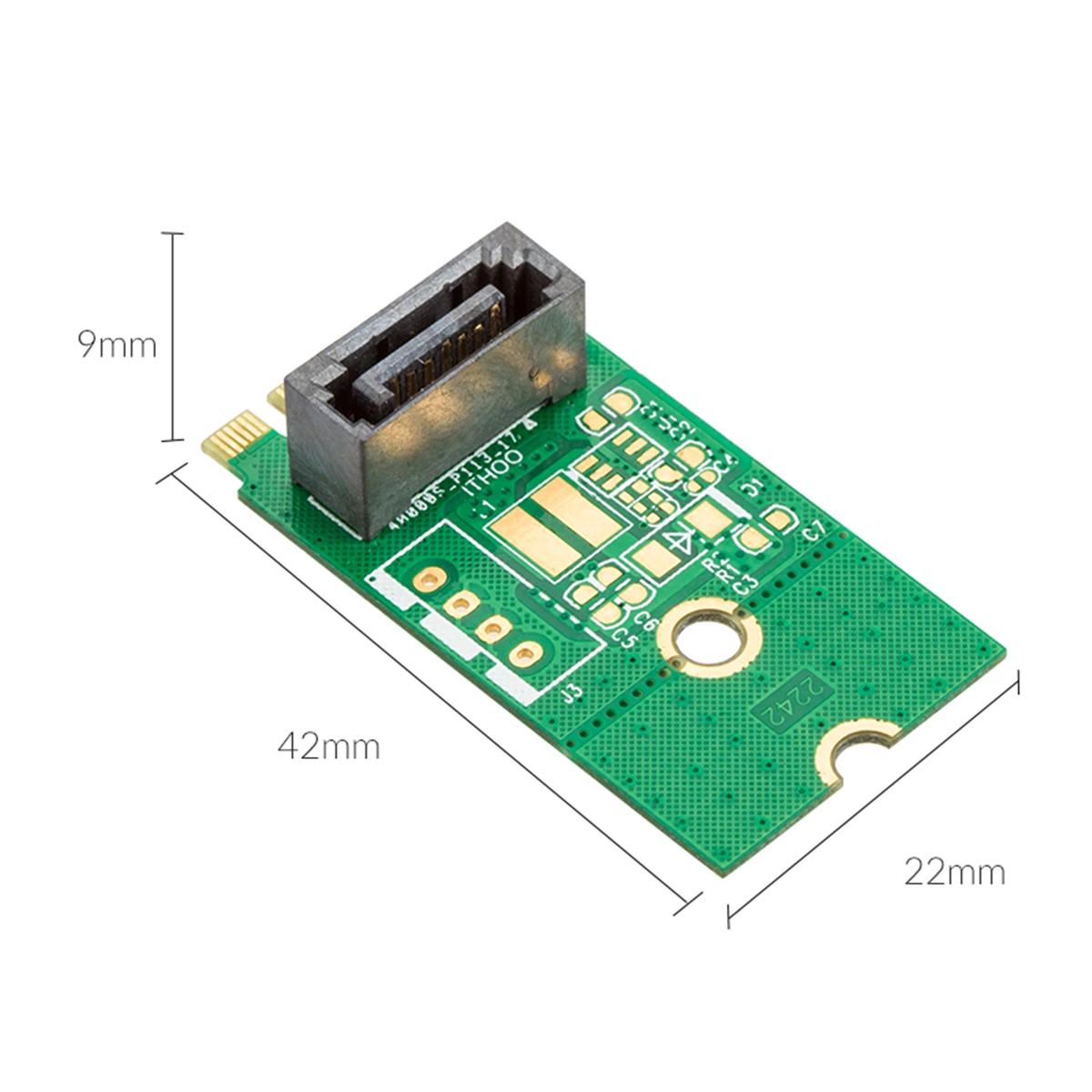 ORICO SATA для M.2 адаптер NGFF SATA 7PIN для M.2 SSD влагостойкий твердотельный жесткий диск адаптер 22X42 размер поддержка SATA3 протокол