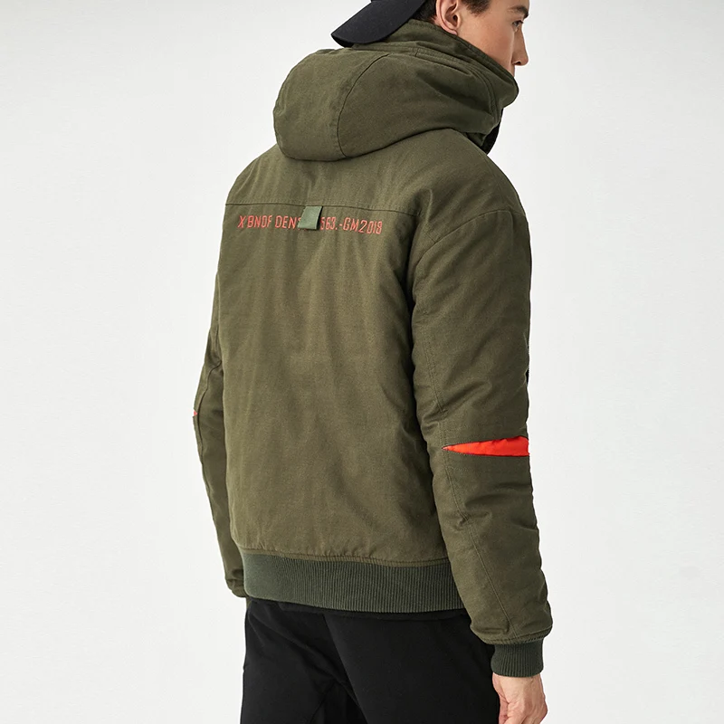 Зимние куртки с хлопковой подкладкой камуфляжные мужские большие меховые теплые