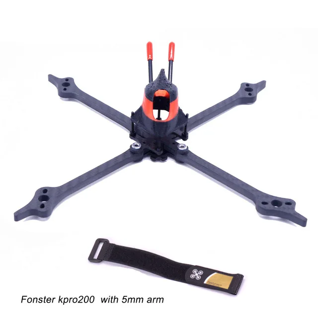 Fonter Kpro200 200 мм X Тип 5 Arm с ремень батарейка Full Carbon Fiber FPV Квадрокоптер рамка набор