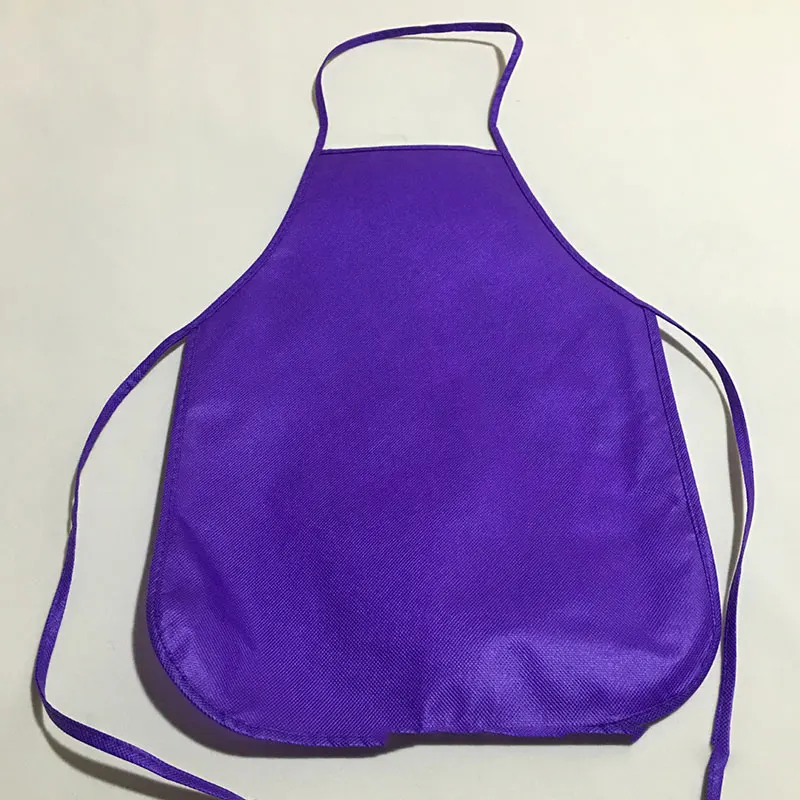 

Kids Aprons Portable Pinafore Durability Kitchen Cooking Supplies Soild Multifunction Kitchen Apron Non-Woven Painting Aprons