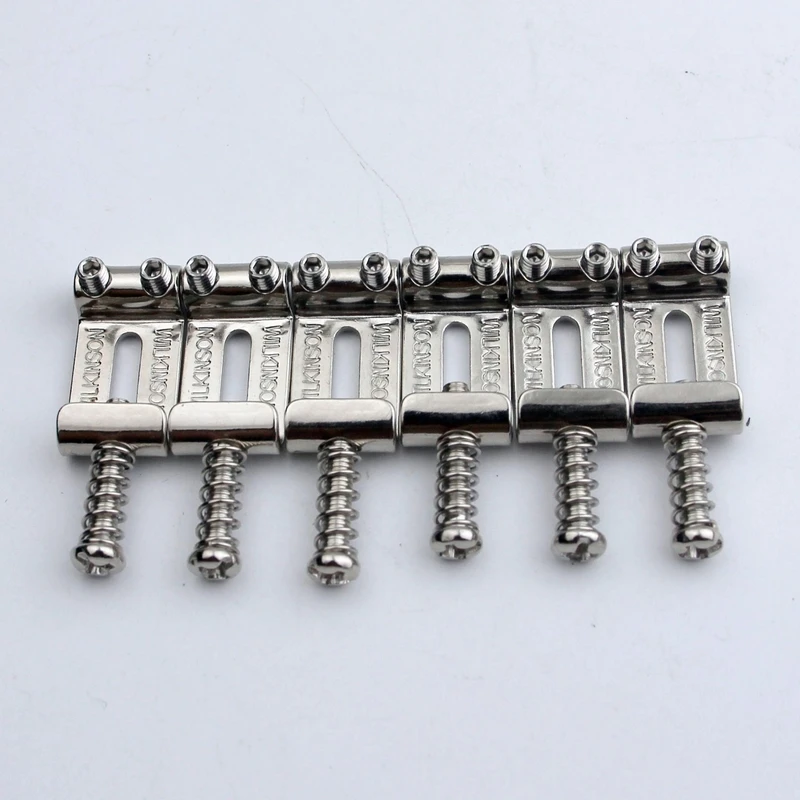 

New Wilkinson Steel Saddles 10.8MM For Tremolo Guitar Bridges Nickel Color