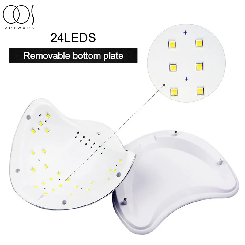 SUN5Colorful УФ светодиодный Сушилка для ногтей лампа Гель лак отверждающая с нижним