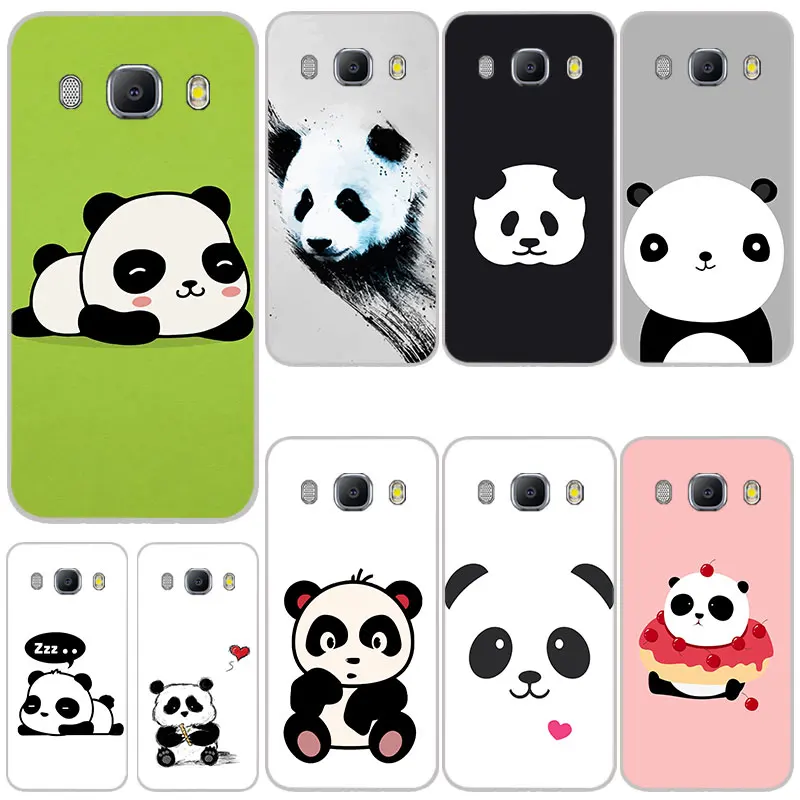 the cute panda Matte Silicone Cases For Samsung galaxy J2 J4 Core J6 Plus J7 Prime Duo Max TPU Phone Case Silicon back Cover |