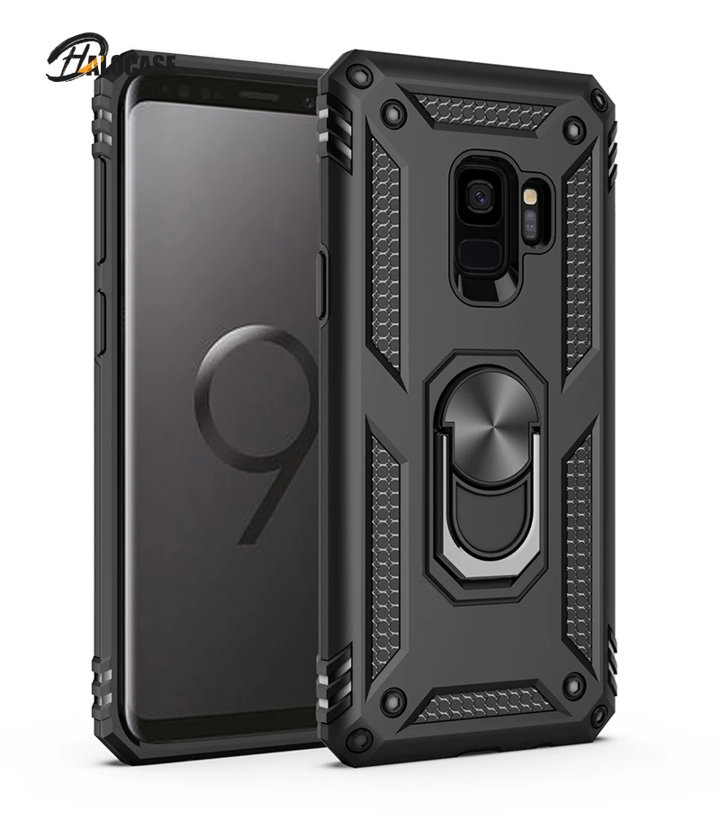 

Shockproof Case for Samsung Galaxy S9 S20 Ultra S8 S10 Plus Note 9 8 A51 A71 Note8 Note9 S9plus A50 A70 Ring Holder Stand Covers