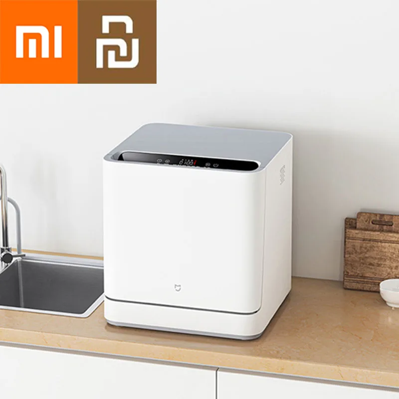 

Xiaomi Mijia Internet Dishwasher Kitchen Mini Table Dish Washers 75℃ Sterilization Disinfection Works With Mijia APP Smart Home