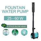 Сверхтихий погружной насос для фонтана, 25 Вт, 35 Вт, 50 Вт, 60 Вт, фильтр для пруда, аквариума, водяной насос для фонтана, 110-240 В