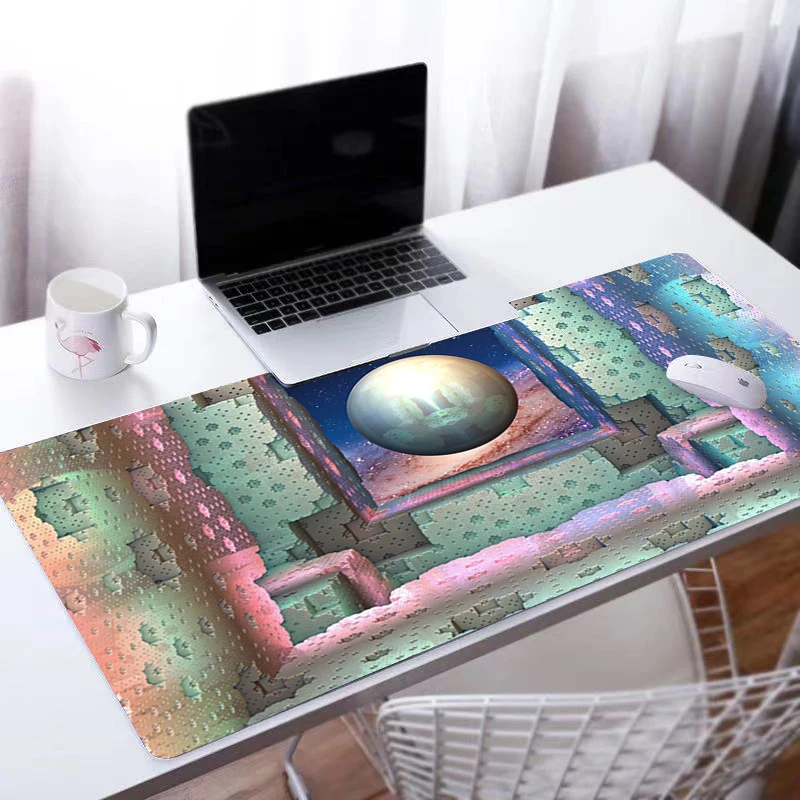 

Abstract Mind Teaser Mouse pad Computer Laptop Anime Keyboard Mouse Mat Large Mousepad Keyboards Gamers Decoracion Desk Mat