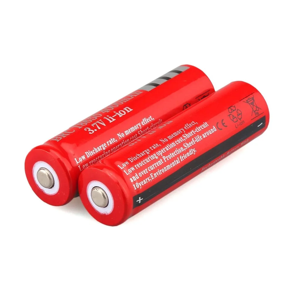3.7V 18650 Battery Rechargeable Li-ion for LED Torch Flashlight 4000mah Batteries accumulator battery Cell | Электроника