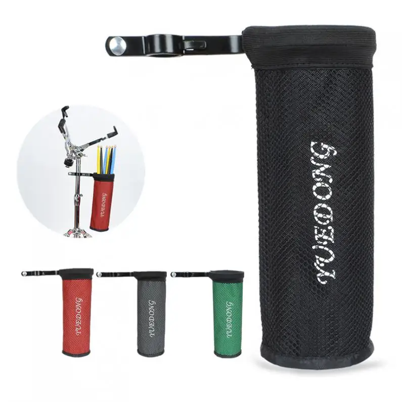 

Dazzle Colour Drum Stick Holder Clip-on Stand Drumstick Barrel Bags with Mesh