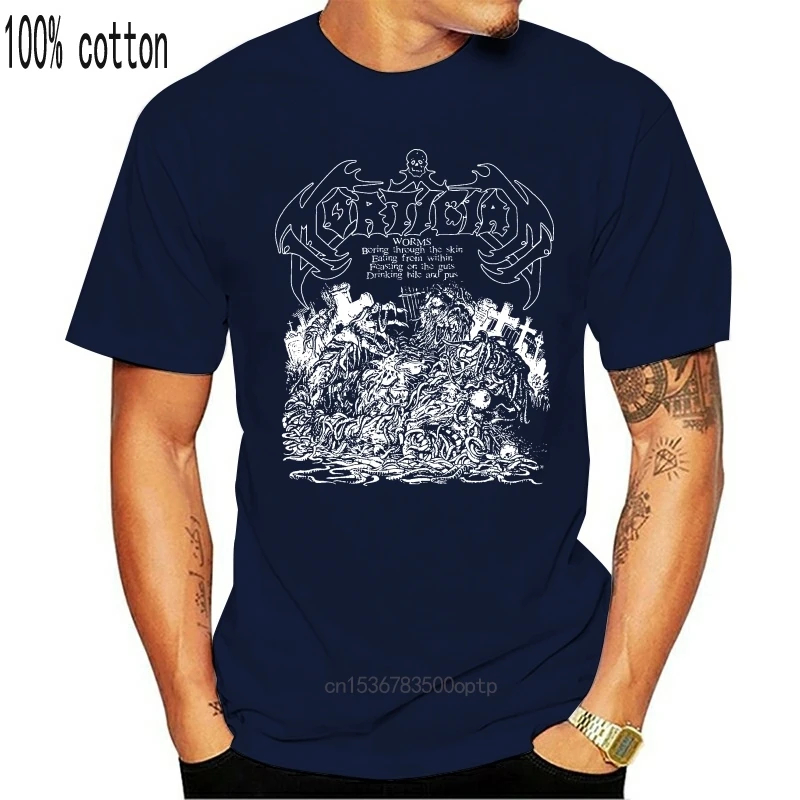 

MORTICIAN WORMS MEN T-SHIRT DEATH METAL BADND TEE SHIRT MORBID ANGEL OBITUARY