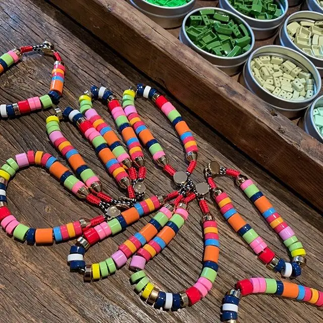 Богемное Бохо эмаль RA bizuteria collares de moda 2019 ювелирные бусины ожерелье цепочка corrente